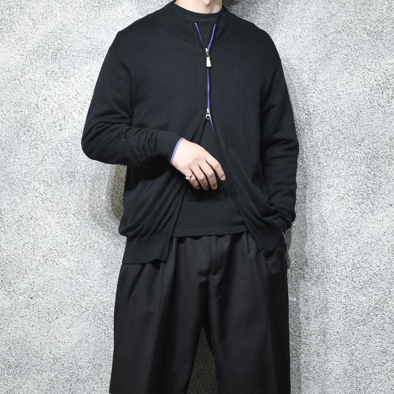 PETER MILLAR double zip silk drivers knit