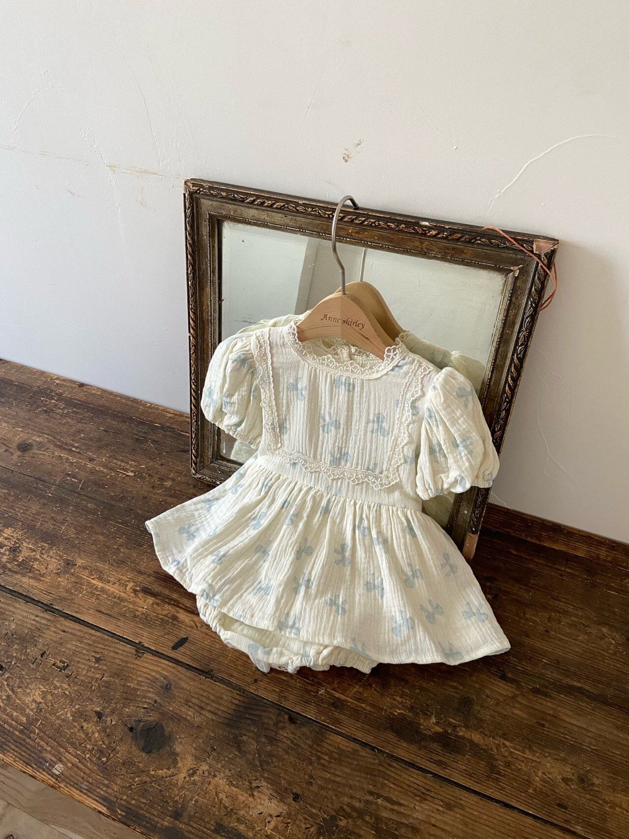 【即納】Anneshirley/Ribbon one-piece suit