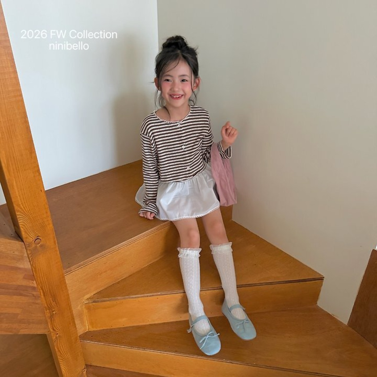 韓国子供服 / ninibello / Tommy Stripe Cardigan / カーディガン *XS~XXL*