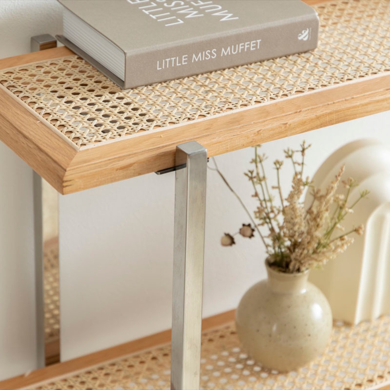 ラタン 3段 シェルフ ラック