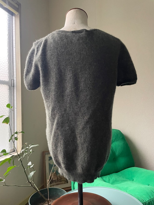 Neiman Marcus Cashmere Short Sleeve Knit
