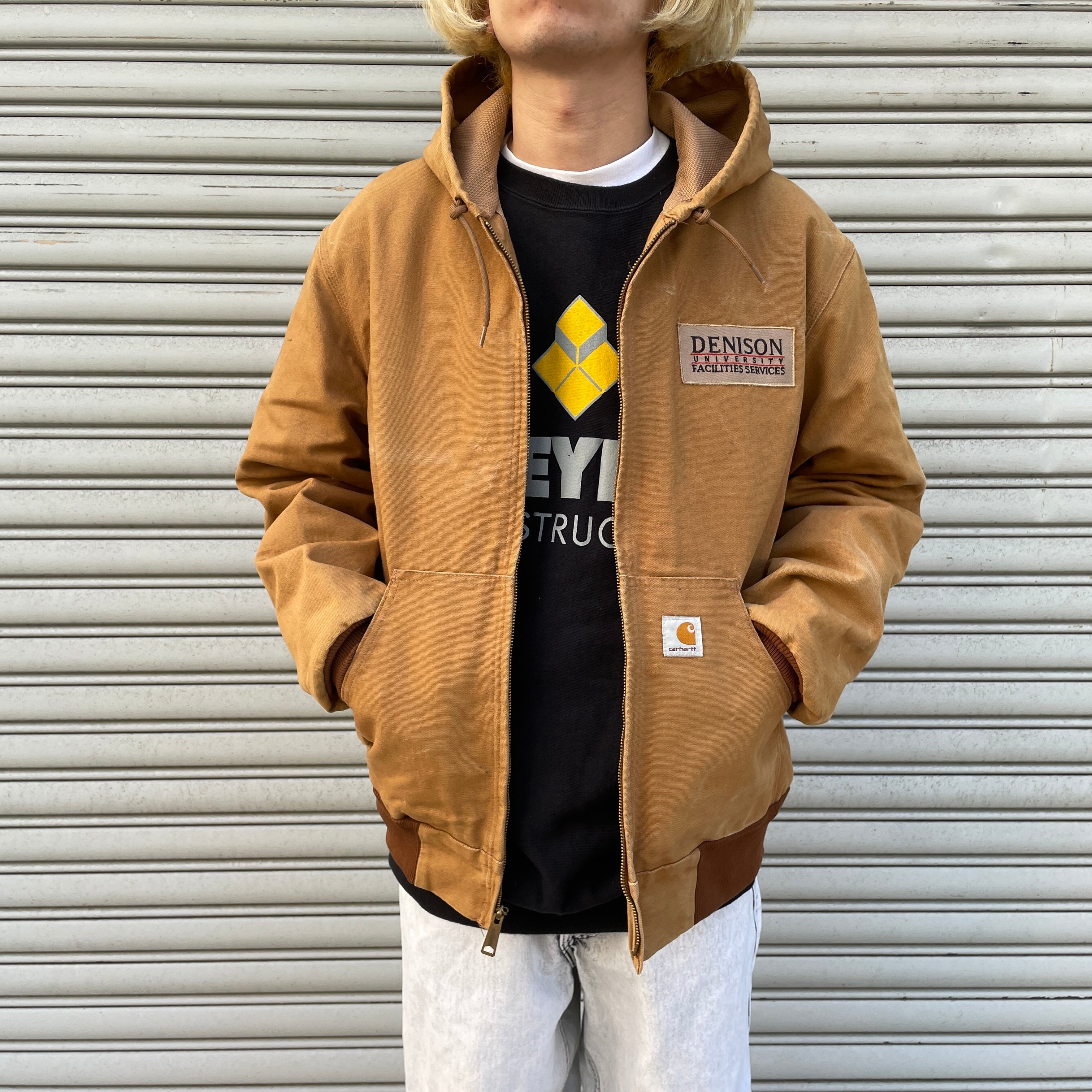 新品 carhartt カーハート ダックパーカージャケット ネイビー USA製