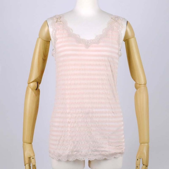 ランニング　下着　TUNIC【定番】サッカーボーダー　ランニングシャツ　ベージュ　フリーサイズ　9009-C