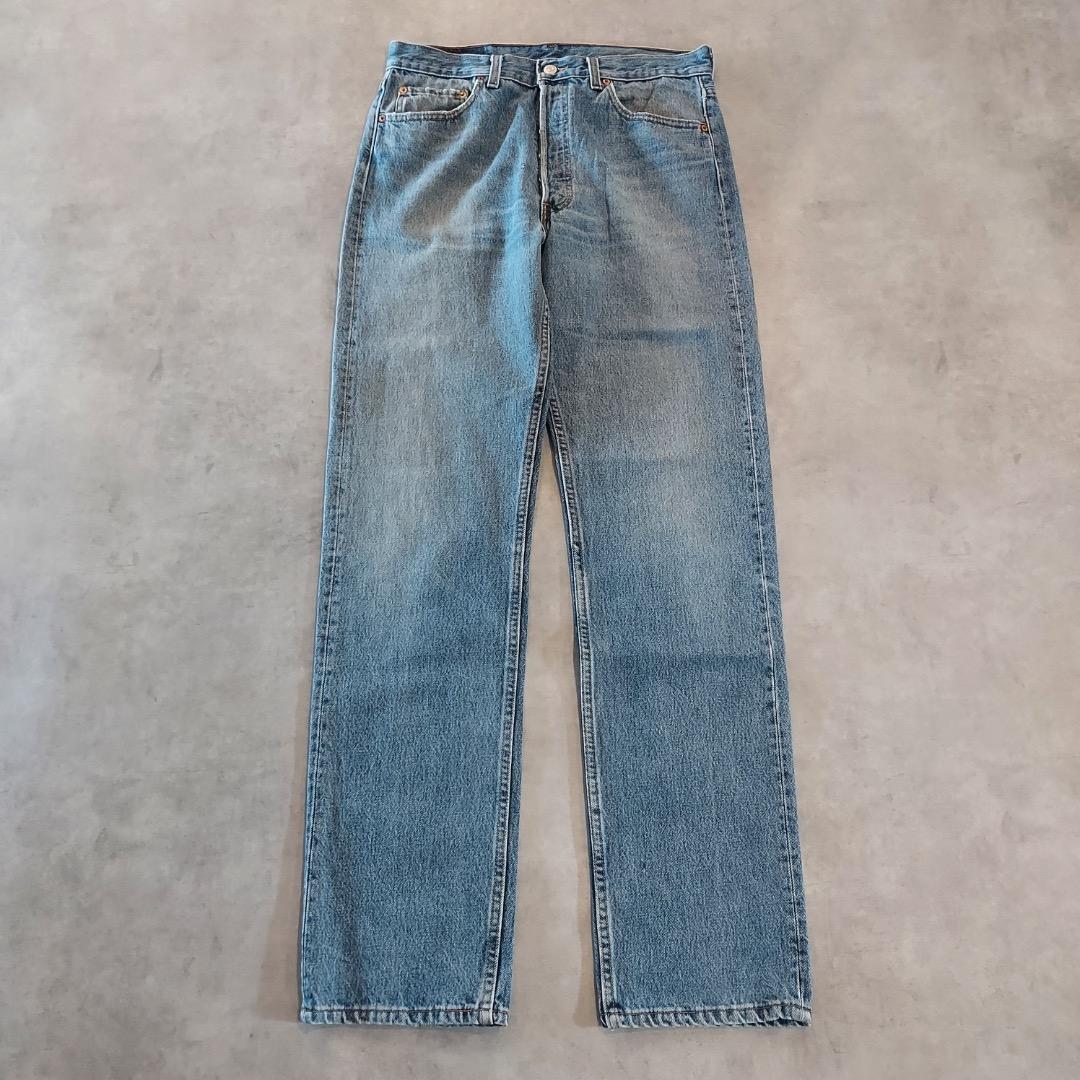 リーバイス501 Levis W34 ヒゲ 青 90s USA製 22432