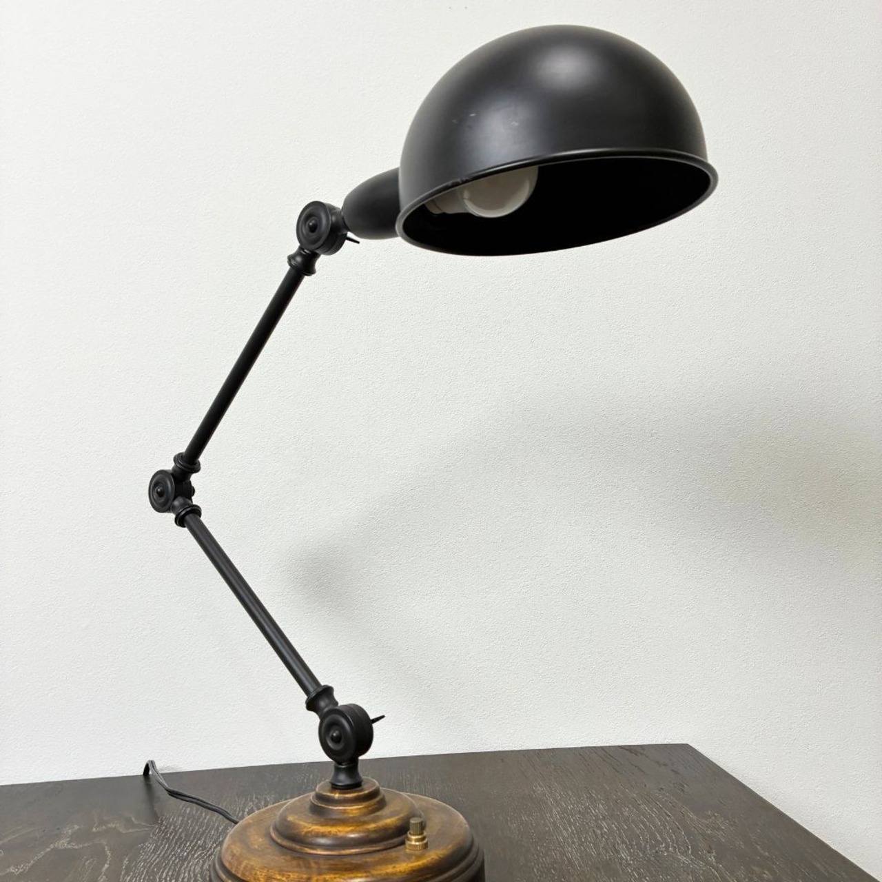 ACME Furniture BRIGHTON DESK LAMP アクメファニチャー ブライトン デスクランプ デスクライト 照明 ヴィンテージ カフェ 木製 デザイナーズ家具 木目調【中古】【廃盤】【LLサイズ】
