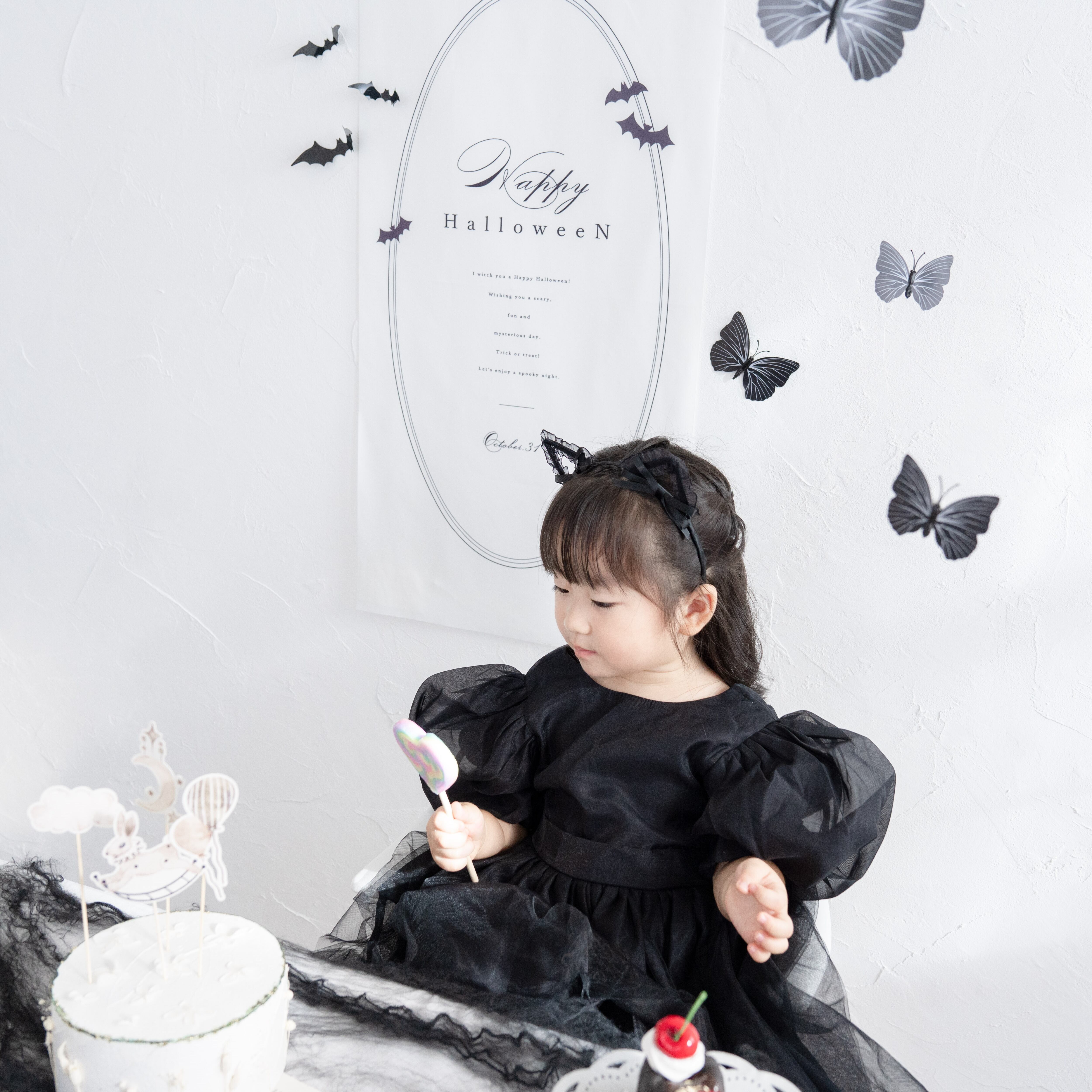 ハロウィンタペストリー飾りインテリア蜘の巣ブラックバタフライ黒蝶リアルパーティー ハロウィンタペストリー飾りインテリア蜘の巣ブラックバタフライ