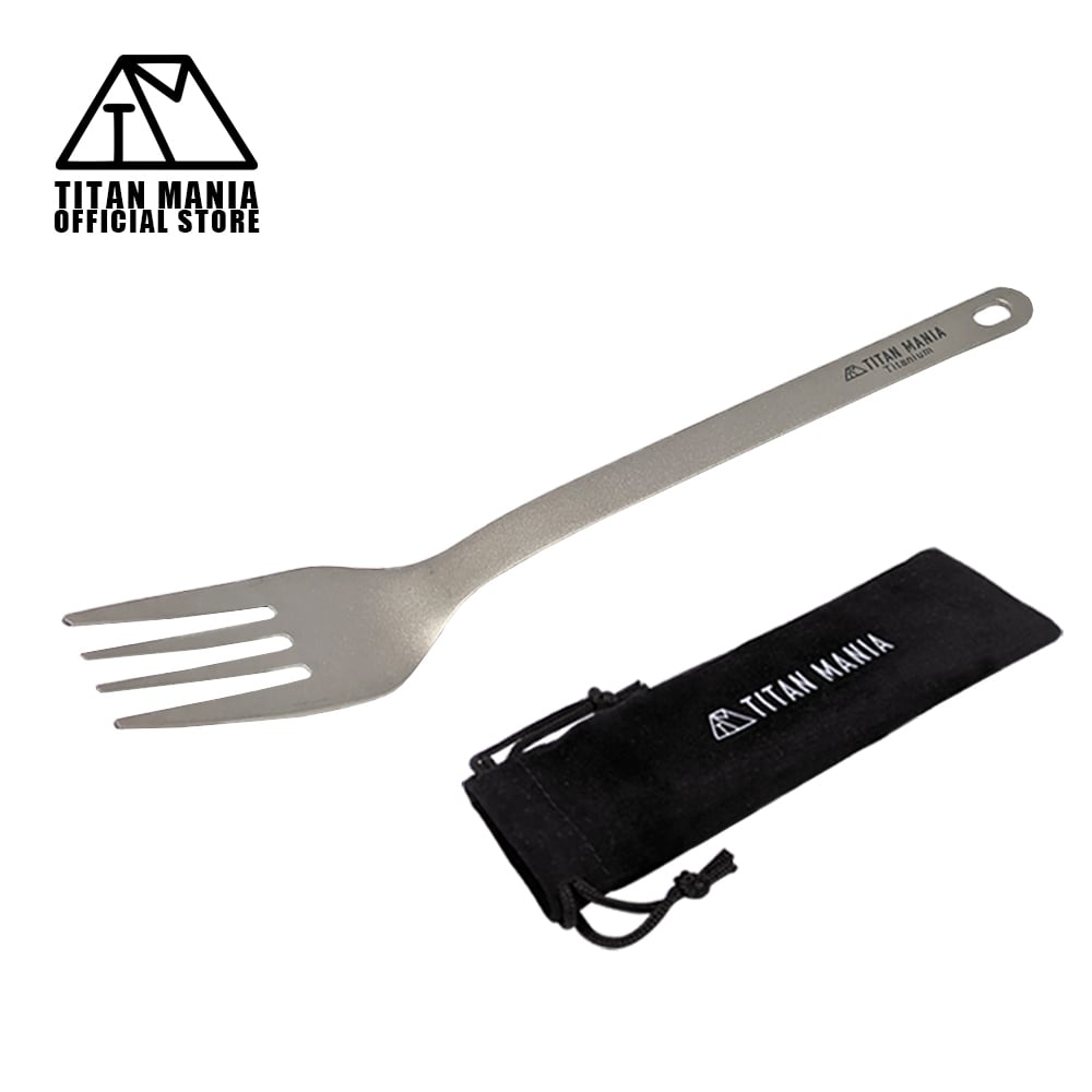 2in1カトラリー チタン製 スプーン フォーク 一体型 超軽量 頑丈