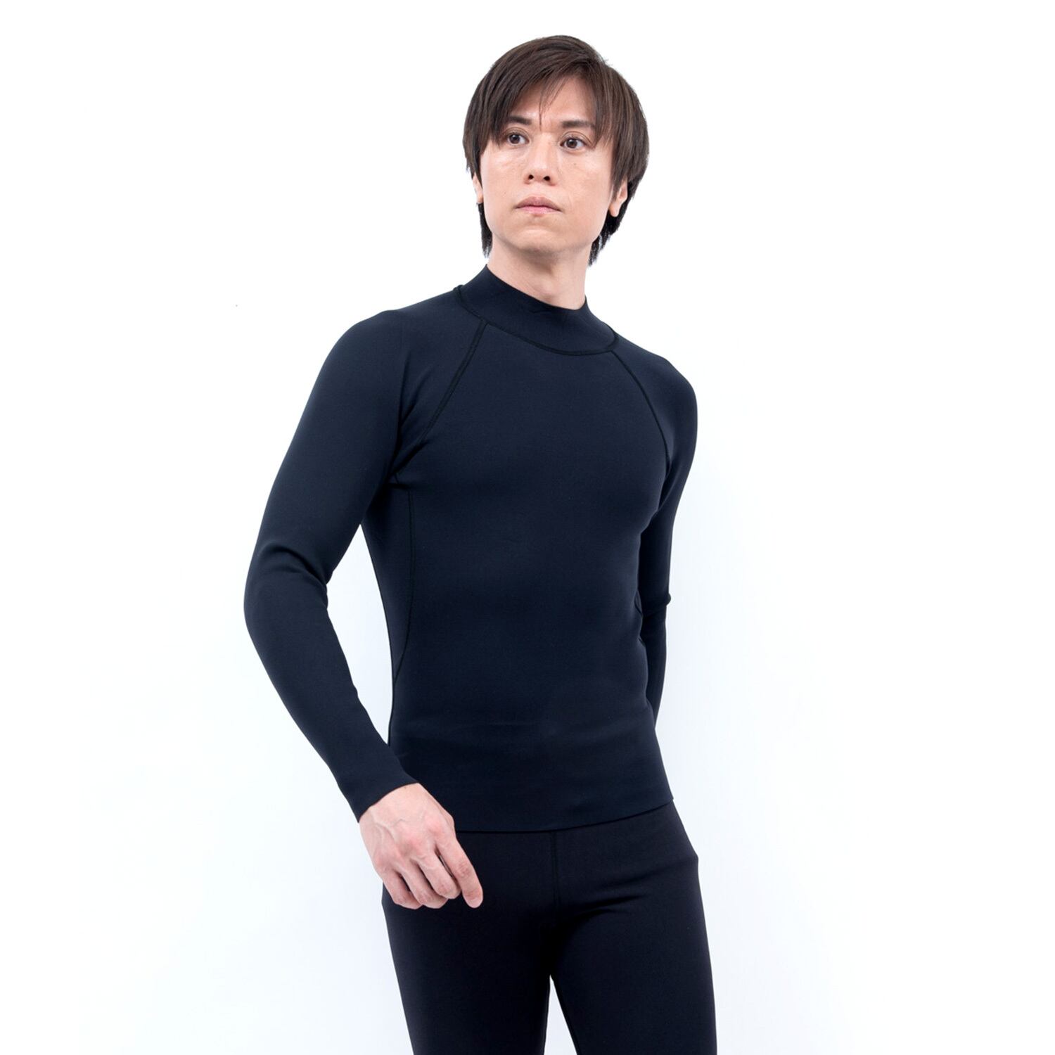 DELLING AIR SKIN　ブラックメタリックス 1mm （上半身　LL） AIR SKIN（エアースキン）ブラックメタリックス ロングスリーブ メンズ