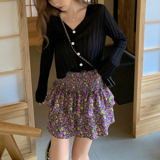 薄手ウェストショートスカート HUCHUJING27278078471