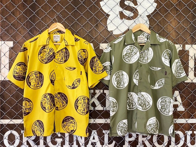 【2色展開】LOGO EMB SILKY O/C SHIRT