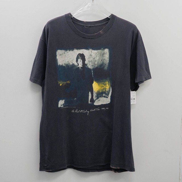 Paul McCartney " World Tour 1989/90 " Cut Tag Fits L【A7-471】