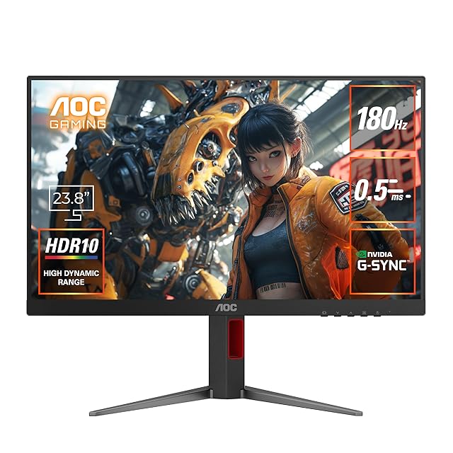 AOC ゲーミングモニター 24G42E/11, 23.8インチ, フルHD/1920×1080