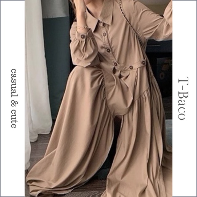 design niche shirt dress　　　2-816