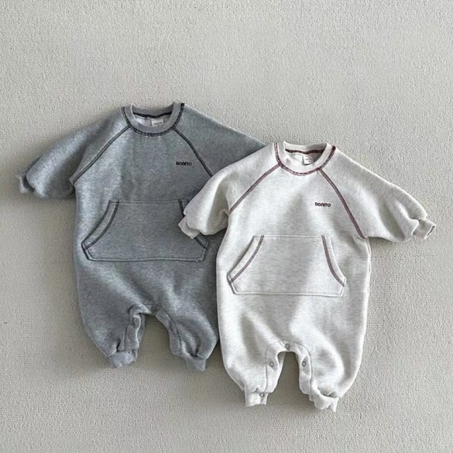 【BABY】ポケット付きカジュアルオールインワン