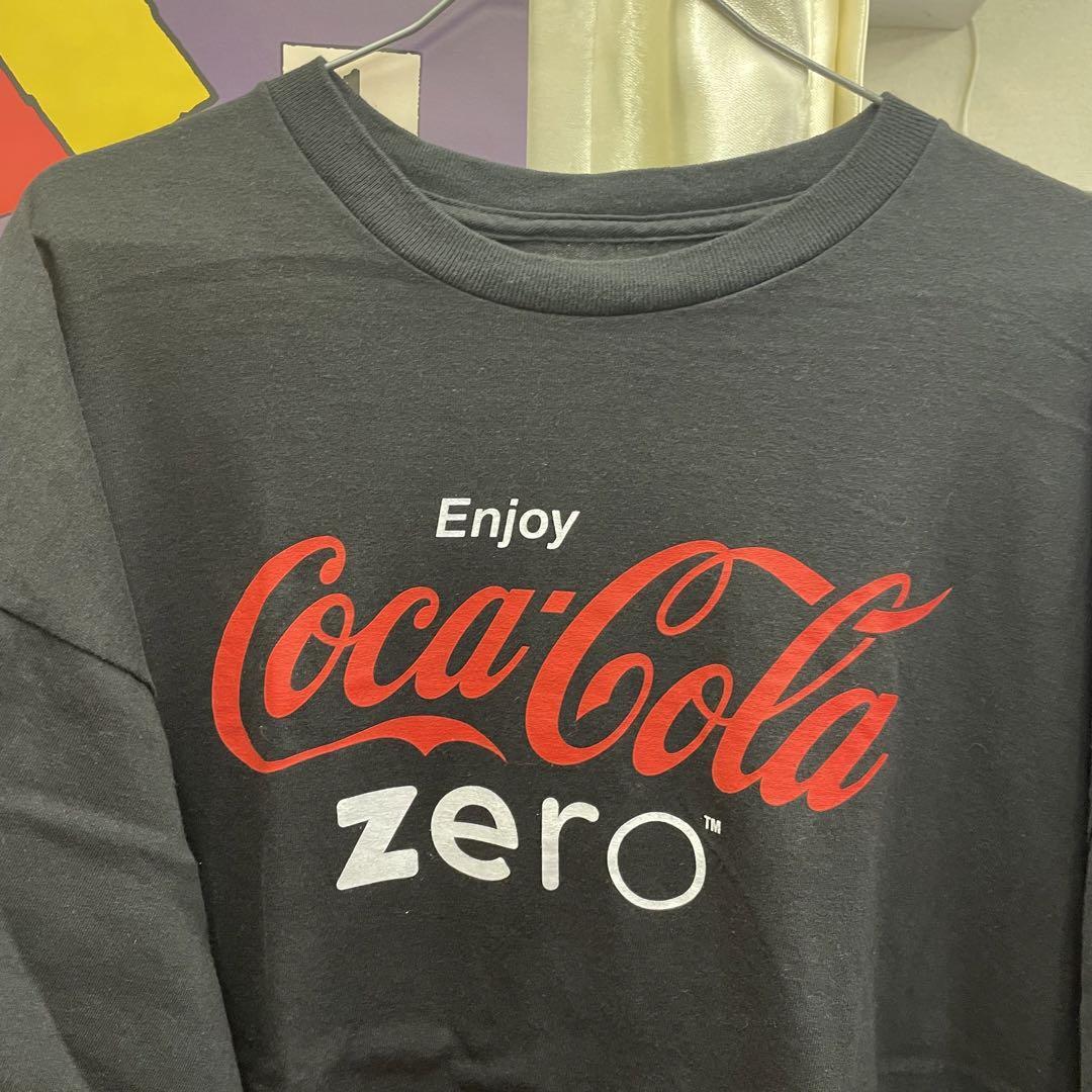 古着 Coca-Cola zero コカコーラゼロ プリントTシャツ XXL ブラック 
