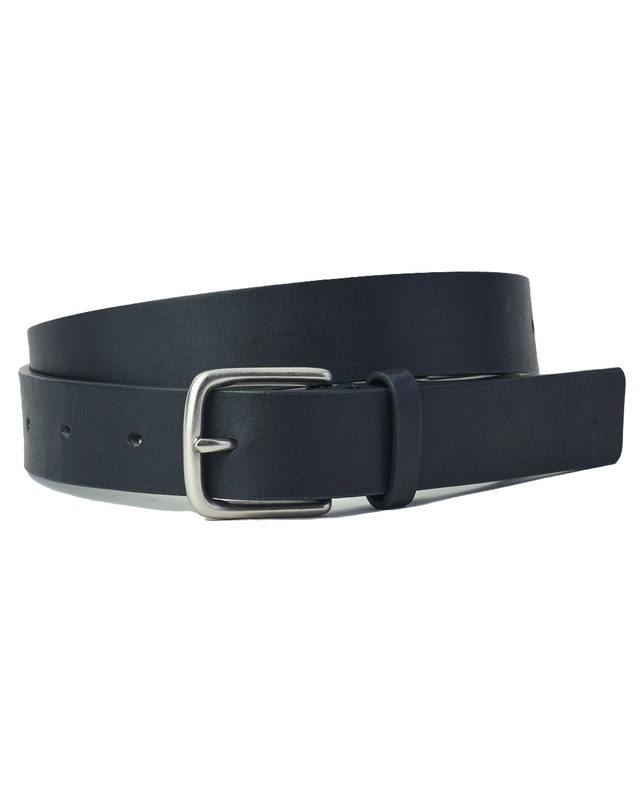 ssstein "CLASSIC LEATHER BELT (PINNED BUCKLE)〔BLACK〕"