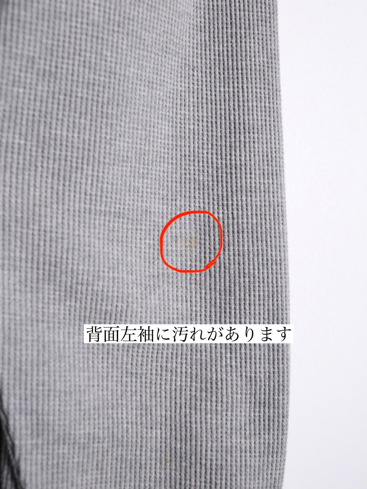 “HARLEY-DAVIDSON”  刺繍 logo waffle long sleeve gray - 15