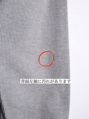 “HARLEY-DAVIDSON”  刺繍 logo waffle long sleeve gray