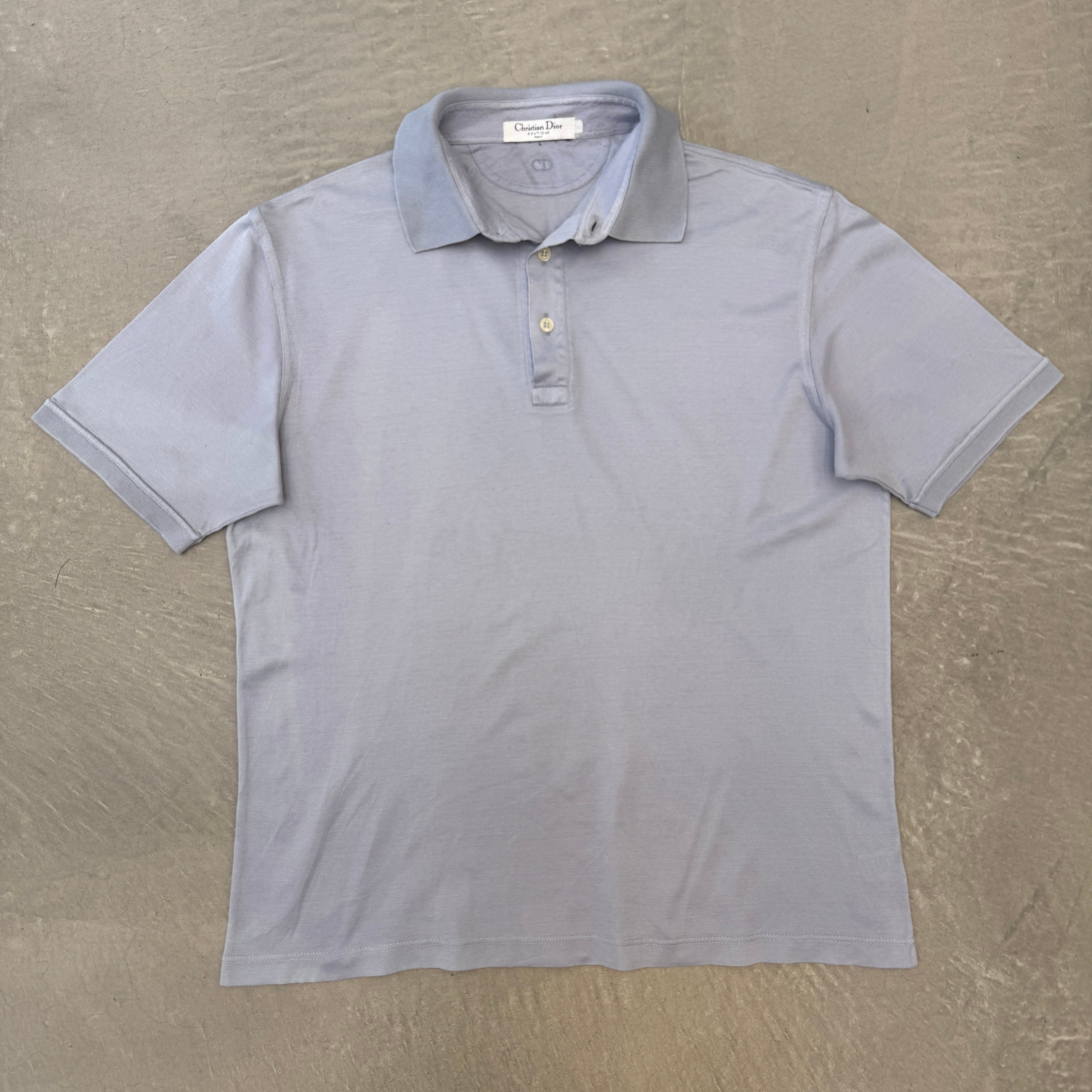 2005ss dior homme guitar embroidery border polo shirt | Pay ID