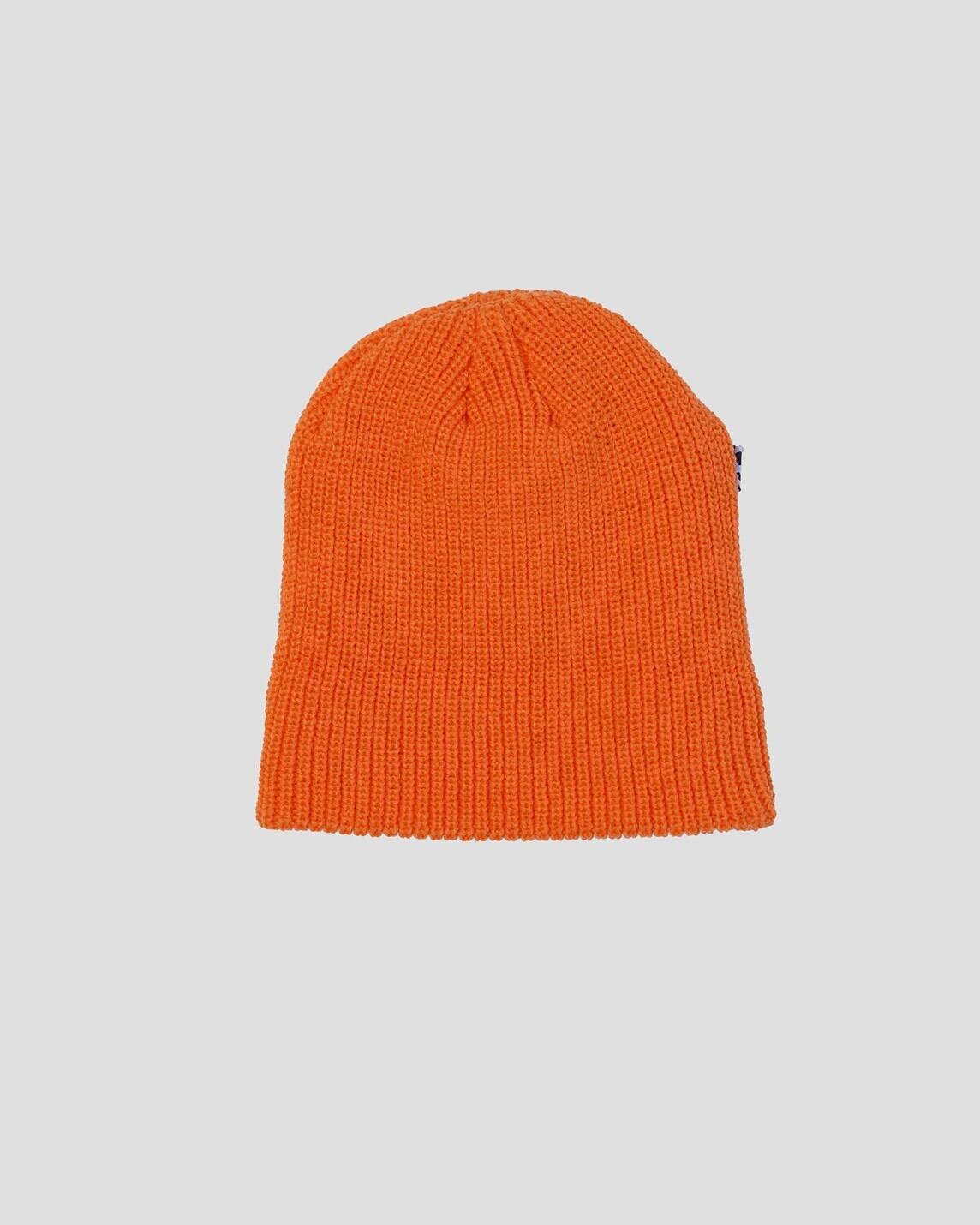 Spiral Logo Cuff Mark Beanie ORANGE | CRATE ATHLETICS