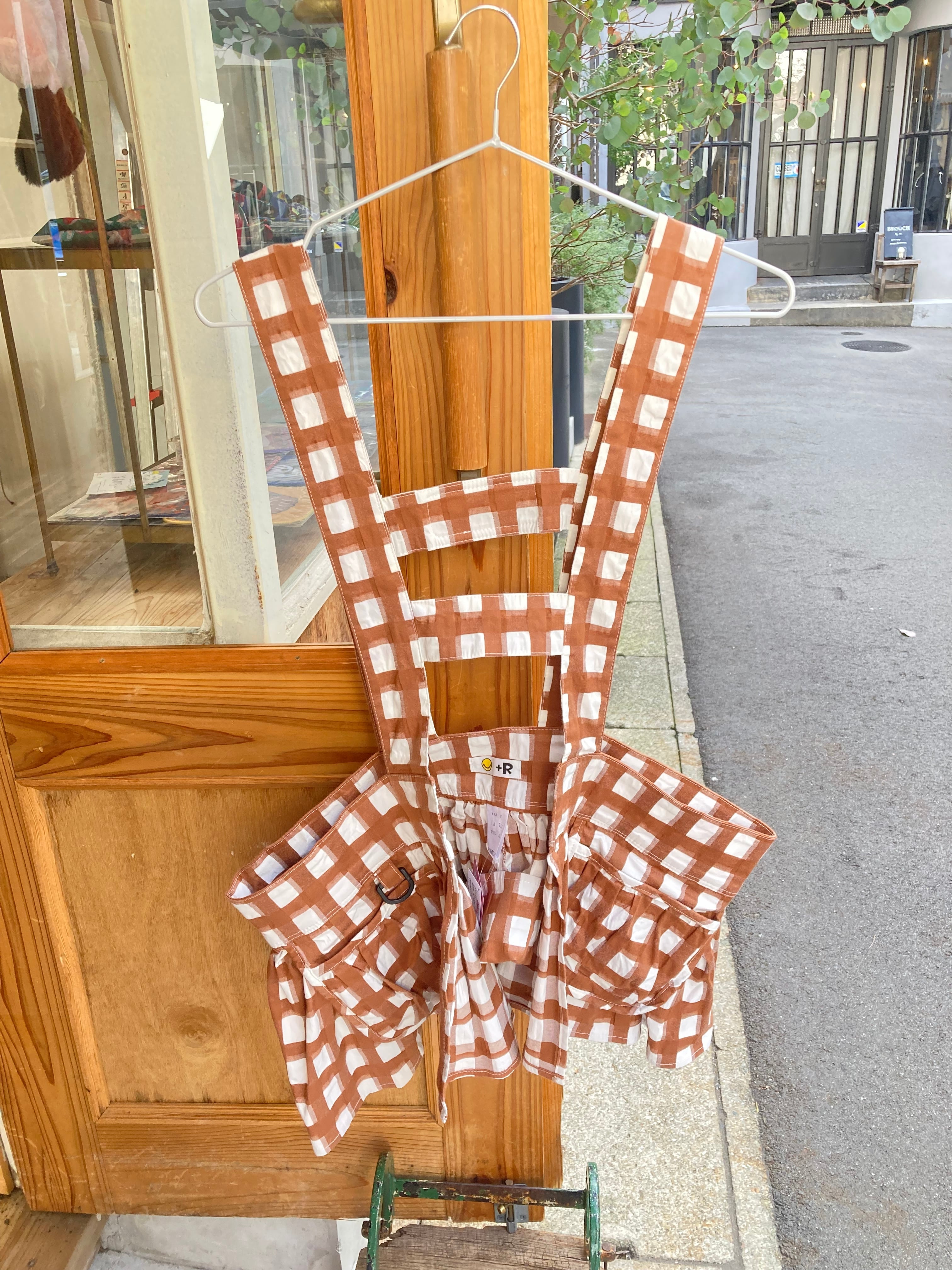 【11/16(日)19:00-11/19(水)12:00限定❣️】+R / Pocket harness(ブラウンチェック)