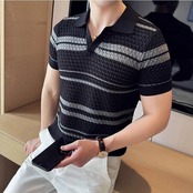 slim fit v-neck shirt 00288