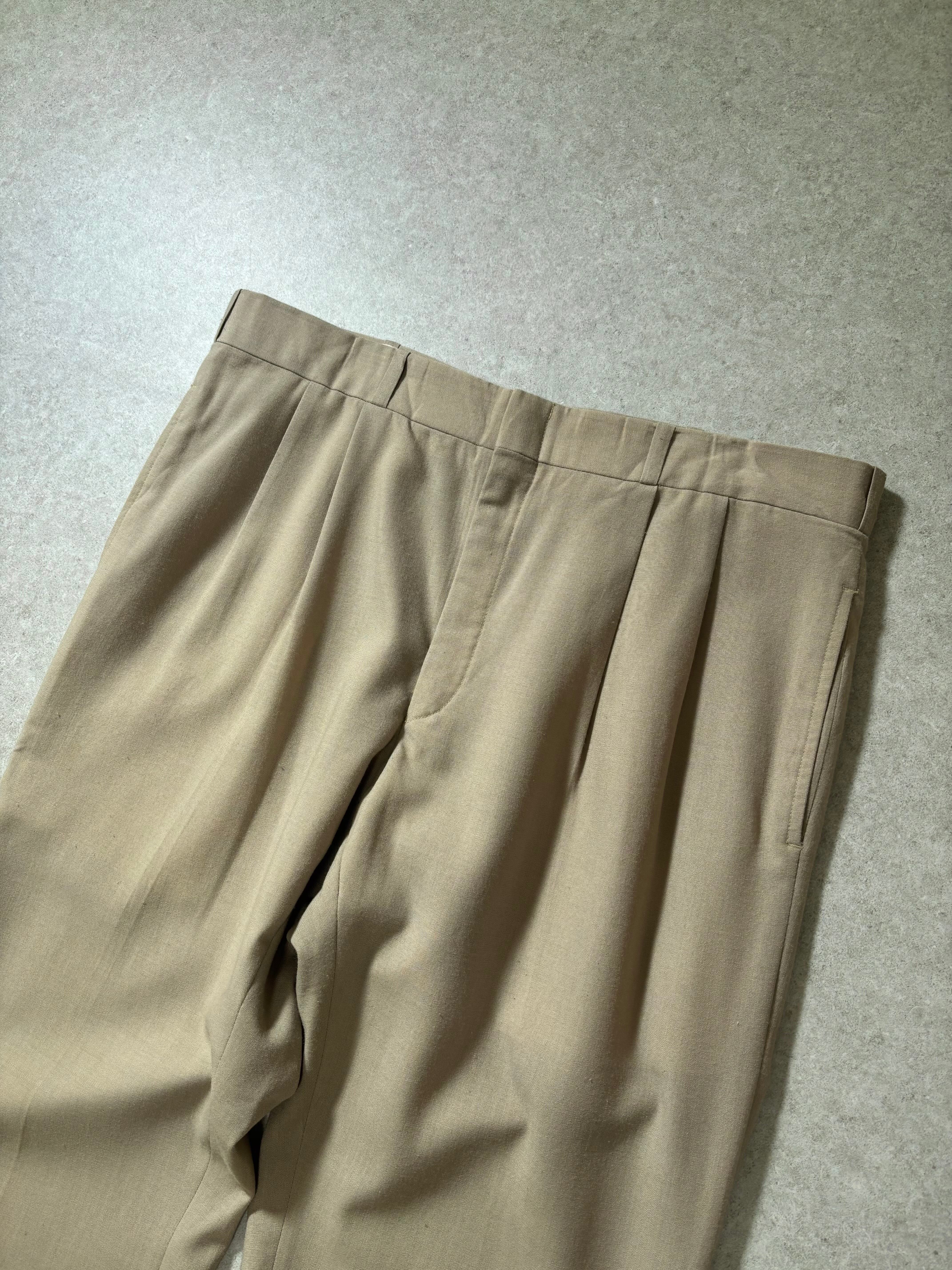 42 TALON zip” slacks ivory | 古着屋2000