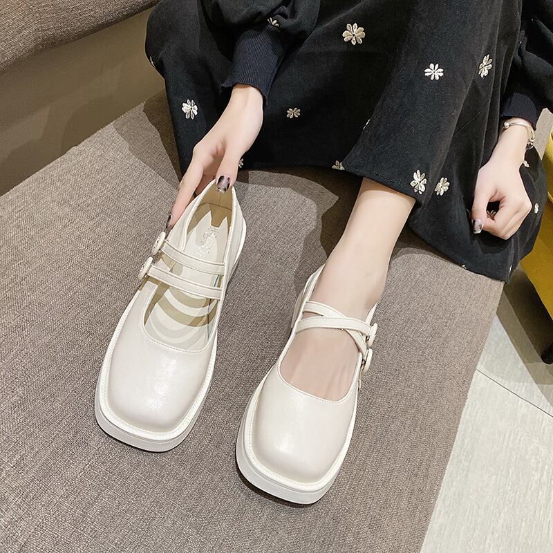 レザーレディーススプリングカジュアル 靴 シューズ 春物 部族の婦人靴58242206579