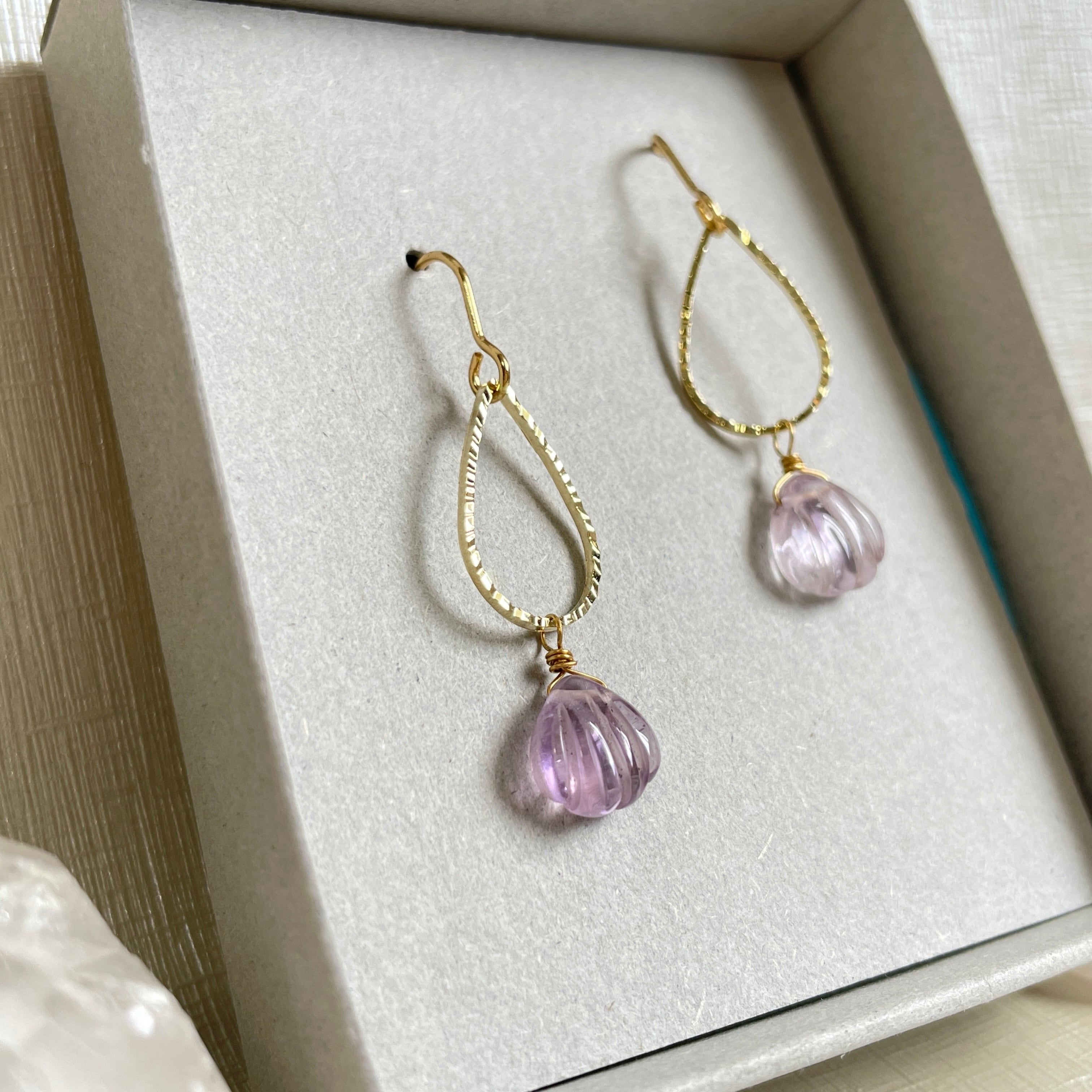 数量限定】72 貝の涙 アメトリン ／ ピアス イヤリング | G☀️BLESS