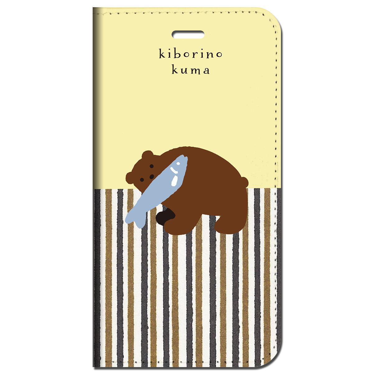iPhone対応 スマホ 手帳型ケース 木彫りの熊&木彫りの熊いっぱい イラスト 日本 伝統 おみやげ 縁起物 【iPhone17 / iPhone16 / iPhone16e / iPhoneSE 他 iPhone各機種対応】 st60