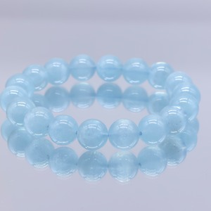 [3月の誕生石]アクアマリン 12mm 手首17cm