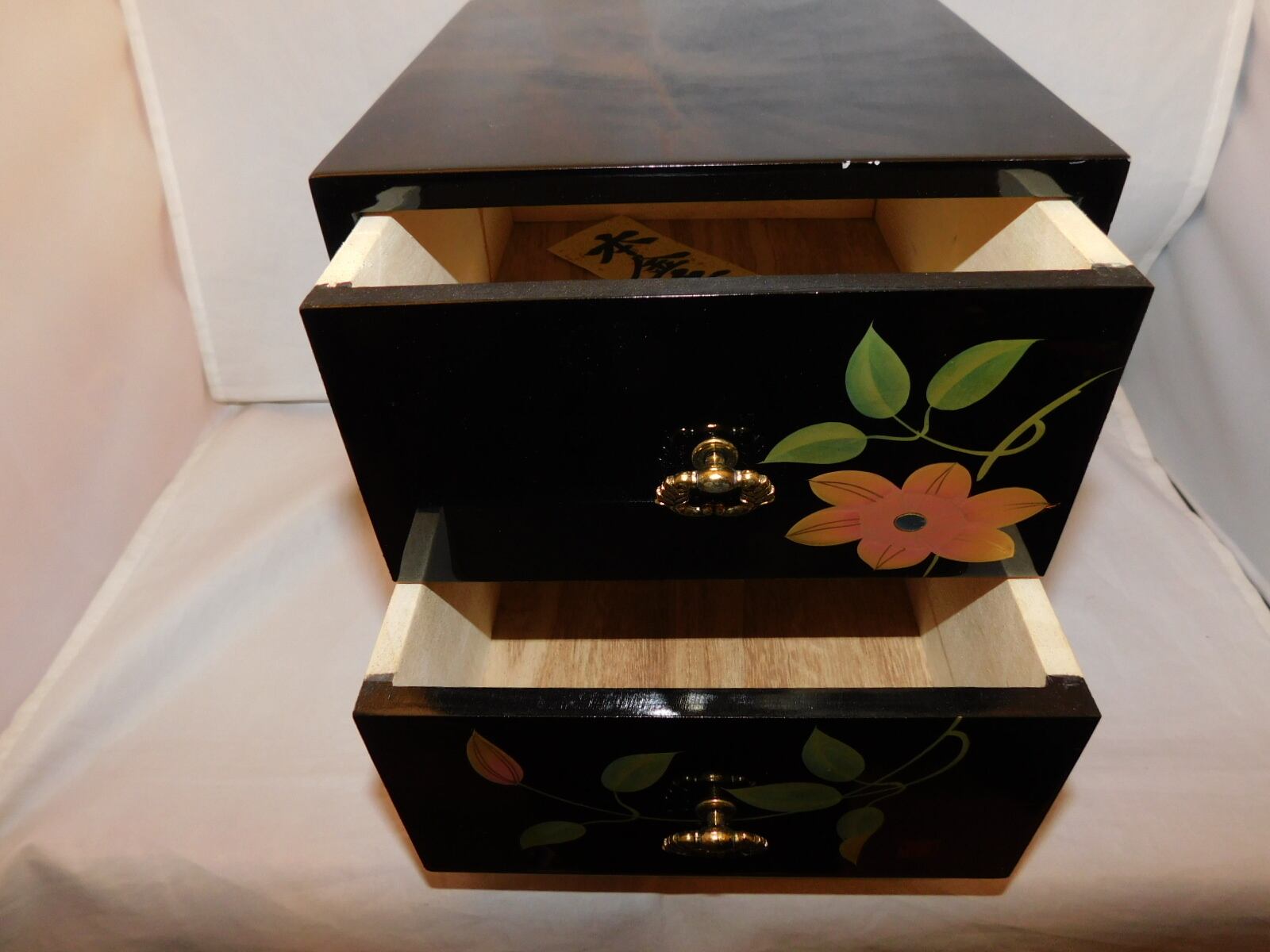 本金　手描　蒔絵　小引き出し 本金手描き蒔絵小引き出しURUSHI 春夏秋冬（しき | box lacquer 工芸品