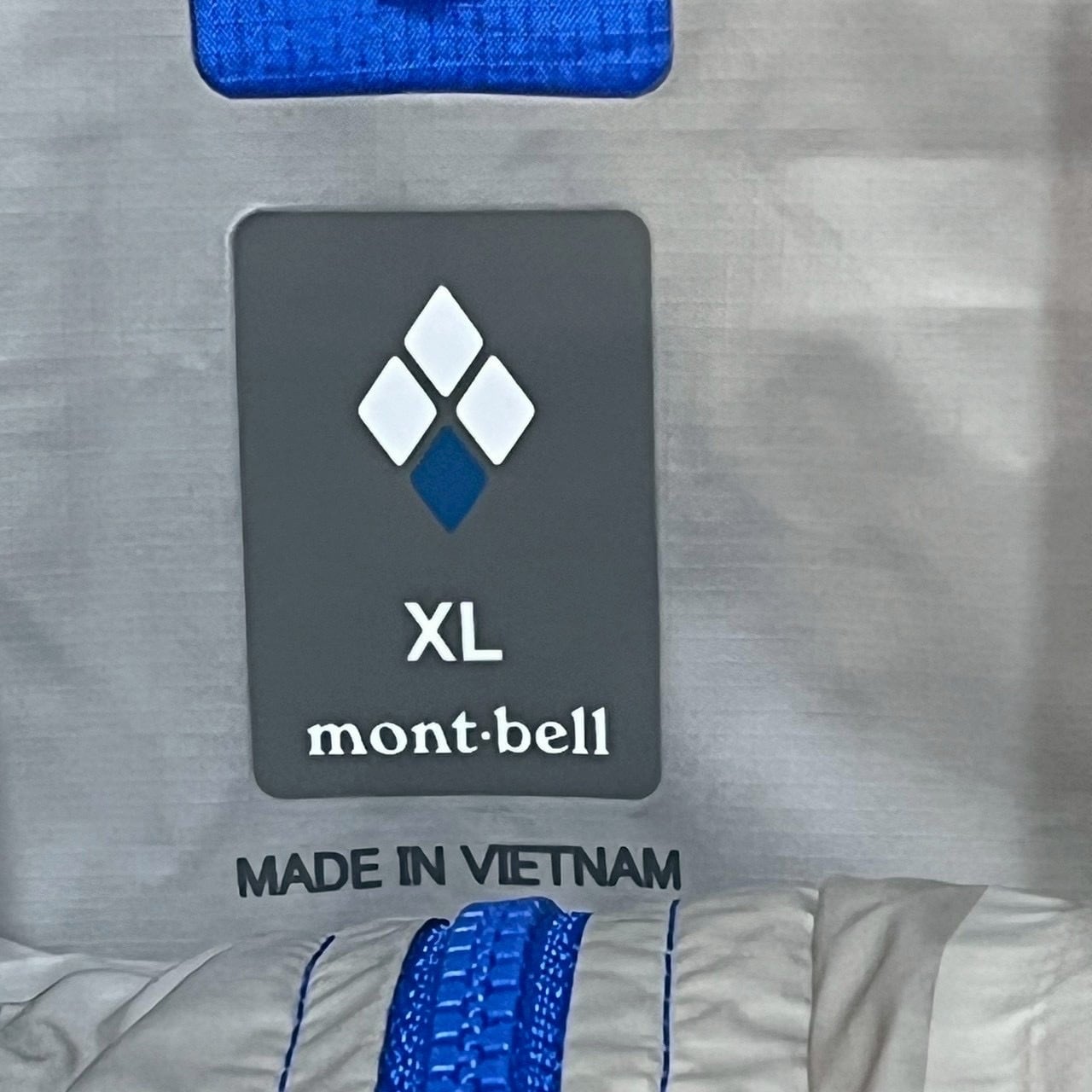 montbell モンベル ナイロンジャケット XL 刺繍ロゴ ワンポイントロゴ