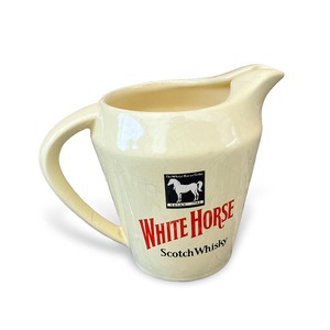 【ヴィンテージ WHITE HORS 陶器製 スコッチウイスキー ピッチャー】