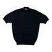 FILIPPO DE LAURENTIIS(フィリッポ デ ローレンティス) crepe cotton Mock Neck short sleeves knit/BLACK(990)