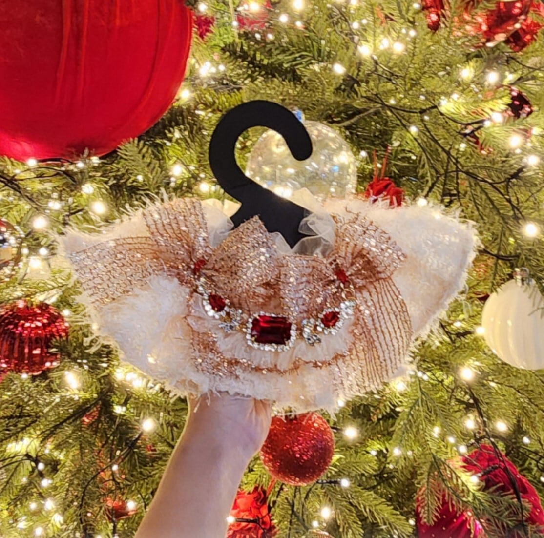 予約【Loocia】Christmas Cape《Red》