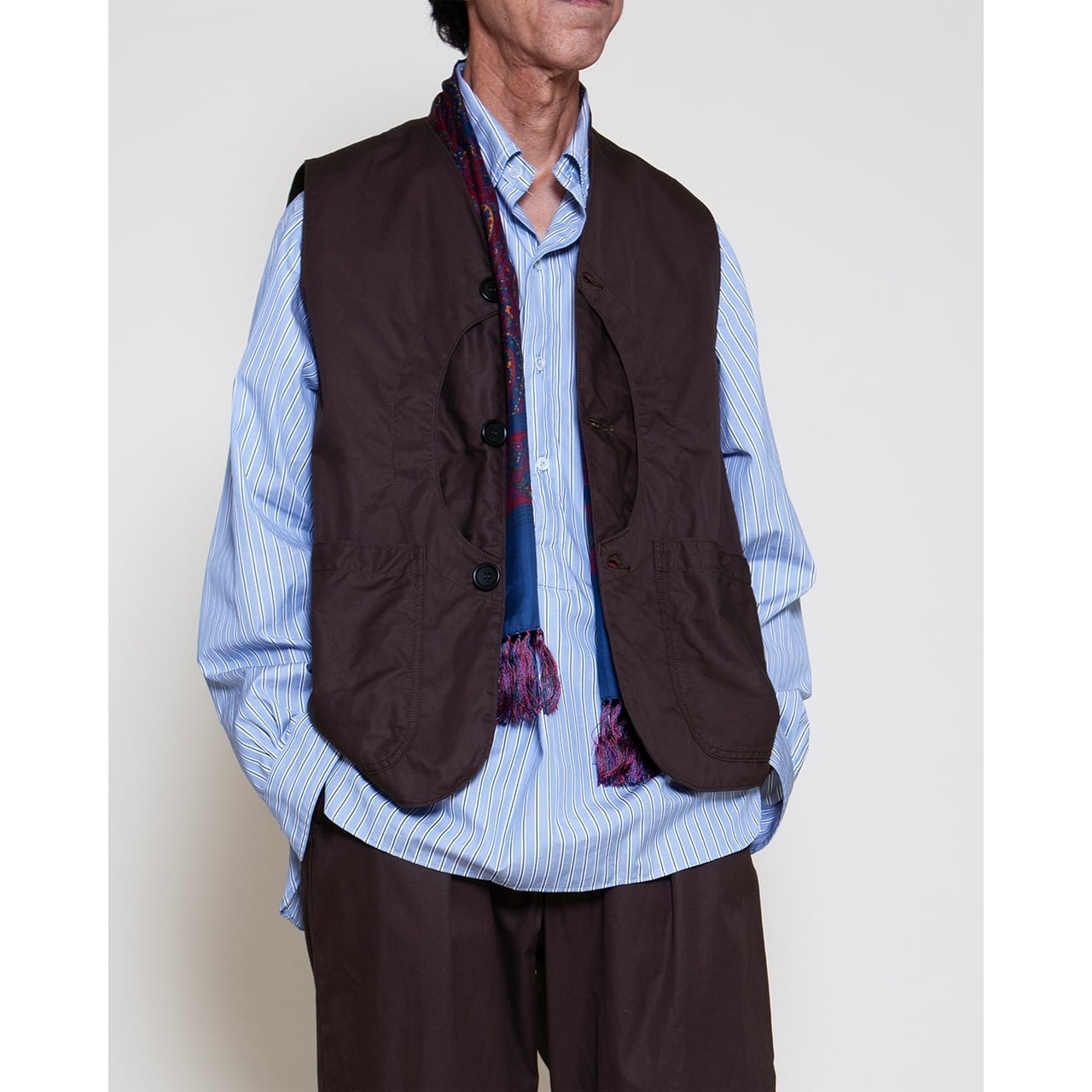 THE CORONA UTILITY / GAME VEST High Density Chambray Gabardine