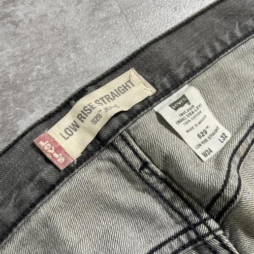 【W34 L32】 メキシコ製 usa levi's 先染ブラック 529 詳細写真5