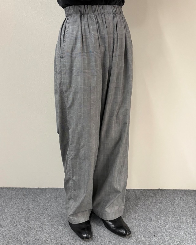 【2020/SS BALENCIAGA】check wide straight pants