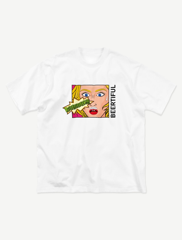 【アメコミビール髭】ビッグシルエットTシャツ