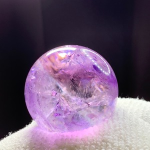 2超透明✩アメトリンスフィア✩クラック水晶台座付き✩
