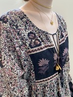 Indian Cotton Dress (BLACK)