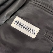 カシミヤ100% STRABELLTA ストラベルタ ヘリンボーン チェック ウール テーラード ジャケット 98 AB6 /グレー系 メンズ