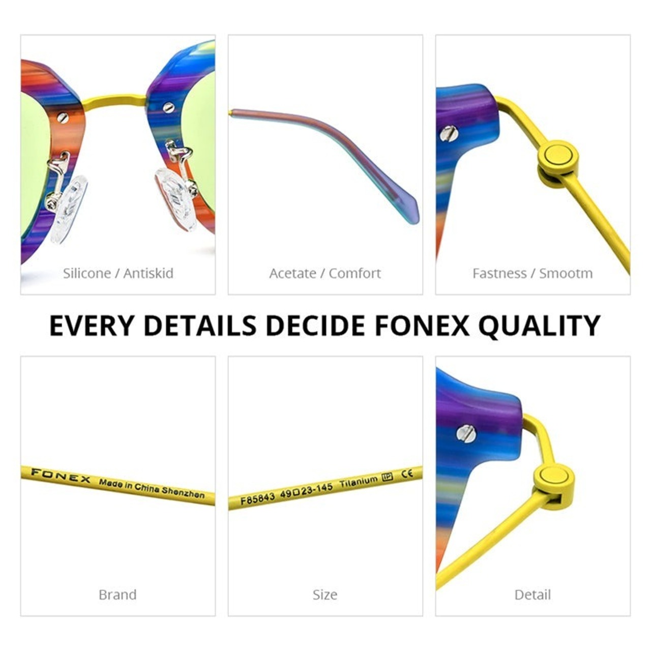 Acetate Titanium Bridge Colorful Sunglasses -wellington- / アセテート チタン ブリッジ カラフル サングラス -ウェリントン-