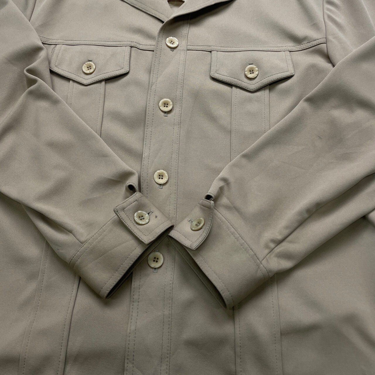 70年代 USA製 HAGGAR オープンカラージャケット メンズXL相当 古着 70s 
