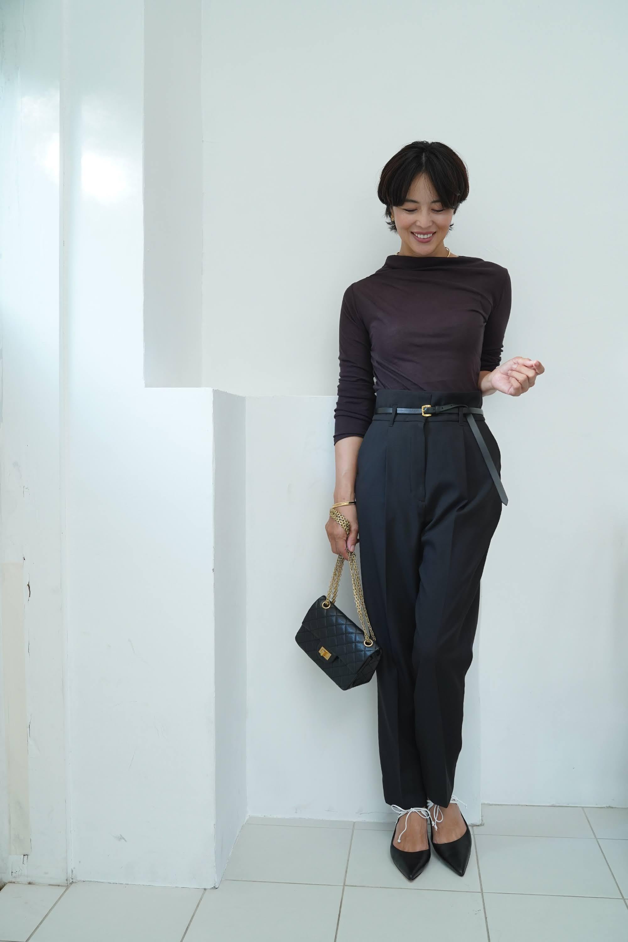 EVERYDAY PANTS ブラック | THE9SHOP 