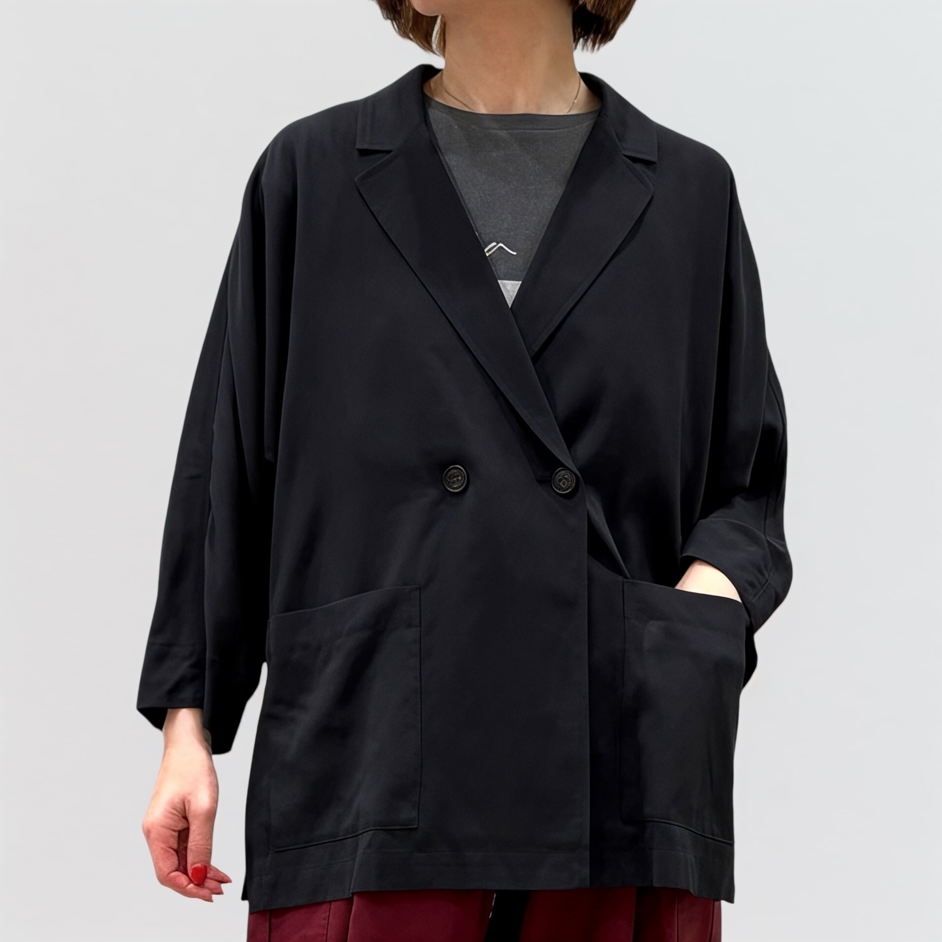 pas de calais 先染めコットンリネンカルゼ コート | CoCo Cuore