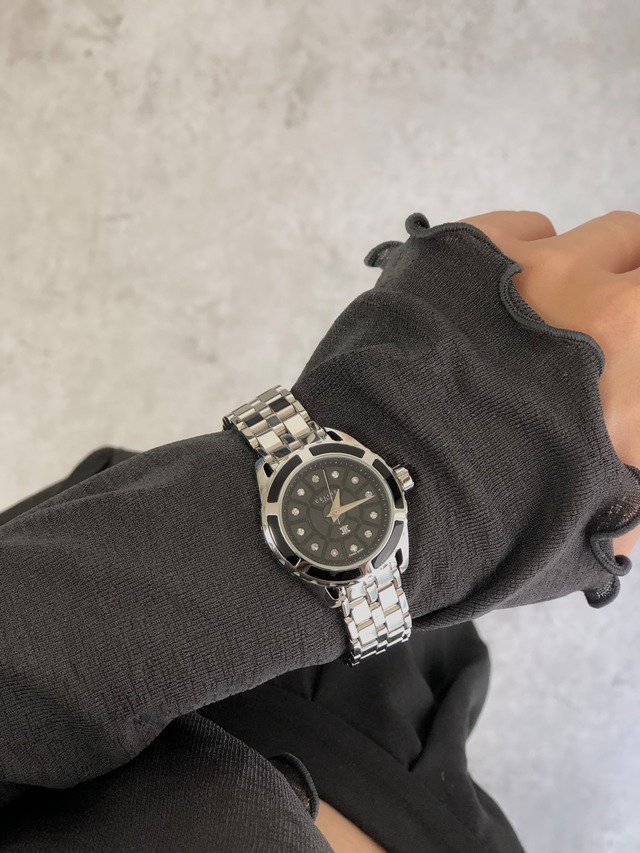 CELINE セリーヌ 腕時計 シルバー ブラック ブラゾン ステンレススチール クォーツ vintage ヴィンテージ オールド kdm68r
