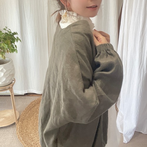 winter linen ↟ボタンレスブルゾン↟
