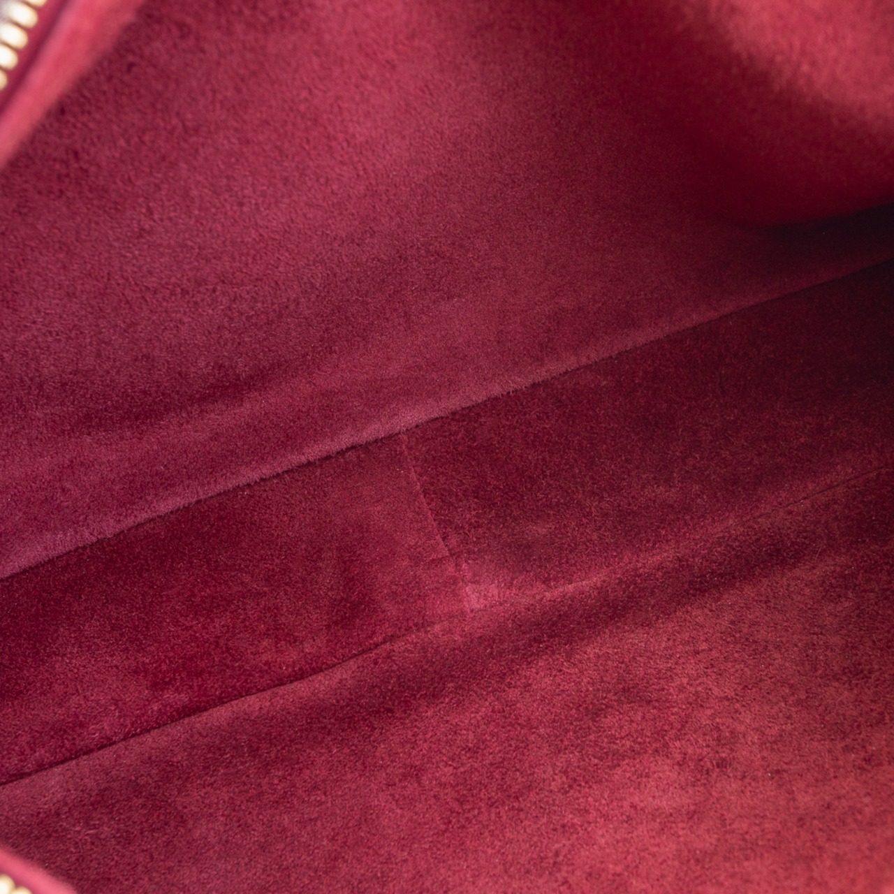 セリーヌ ロミー ミディアム カーマイン レッド ショルダーバッグ